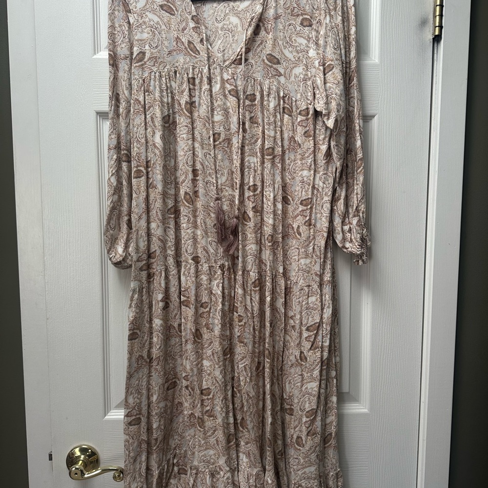 Paisley Print Women's Dress